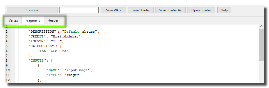 shader editor