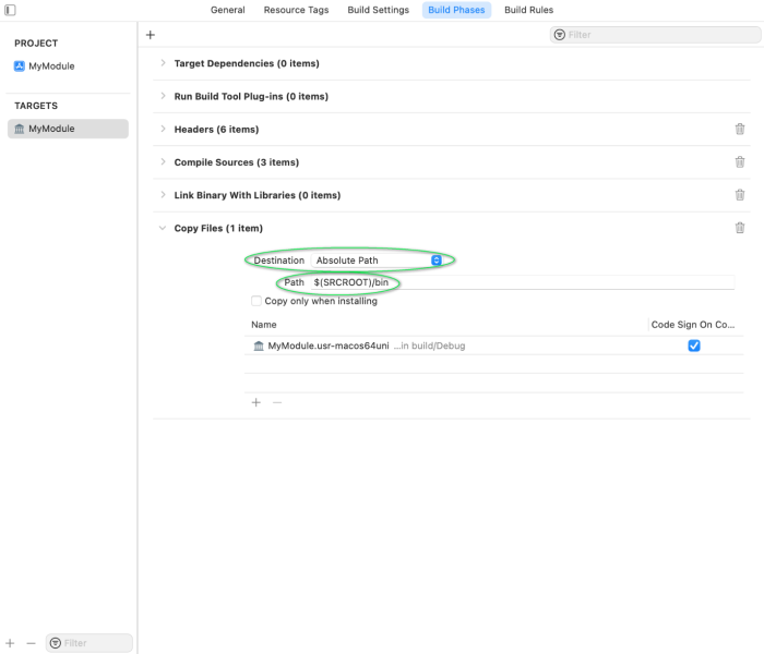 xcode copy file